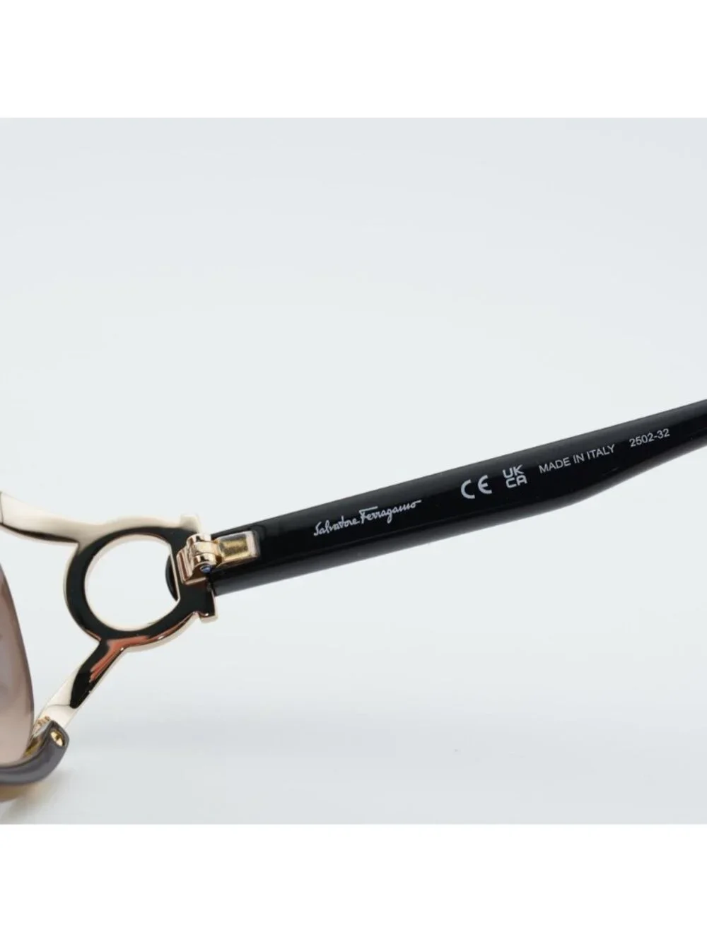 Salvatore Ferragamo SF600S 220 Sunglasses Brown Oval Frame, Brown Lenses